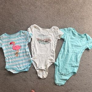 12-18 months kids short sleeve onesies